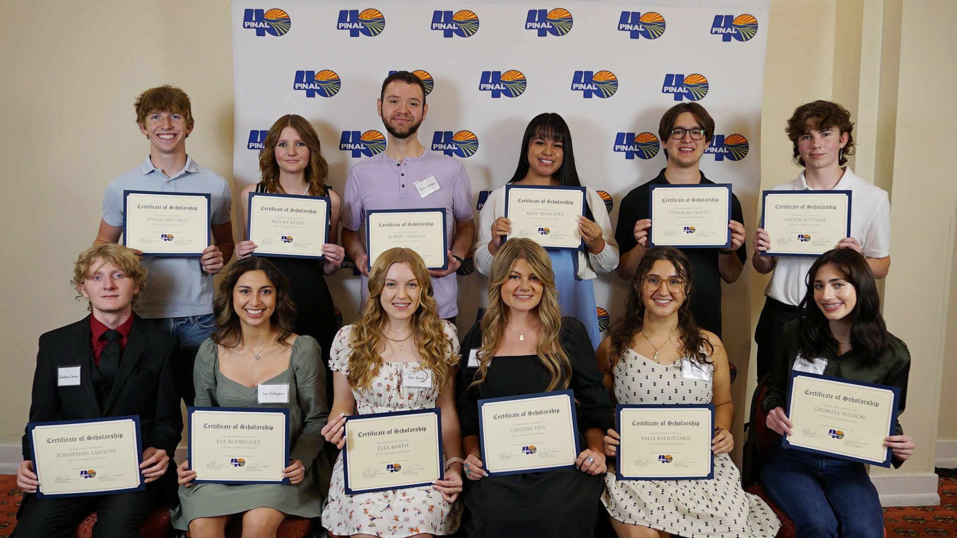 2023 Pinal 40 Scholarship Winners - Group Photo